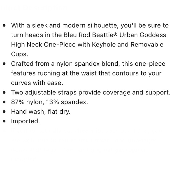 Bleu Rod Beattie High Neck Keyhole One Piece - Picture 15 of 16